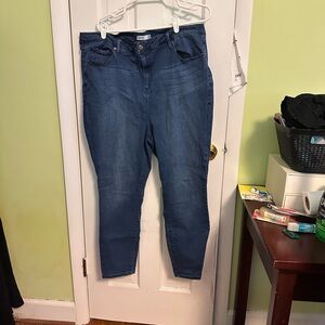 JustFab Dark Blue Skinny Jeans